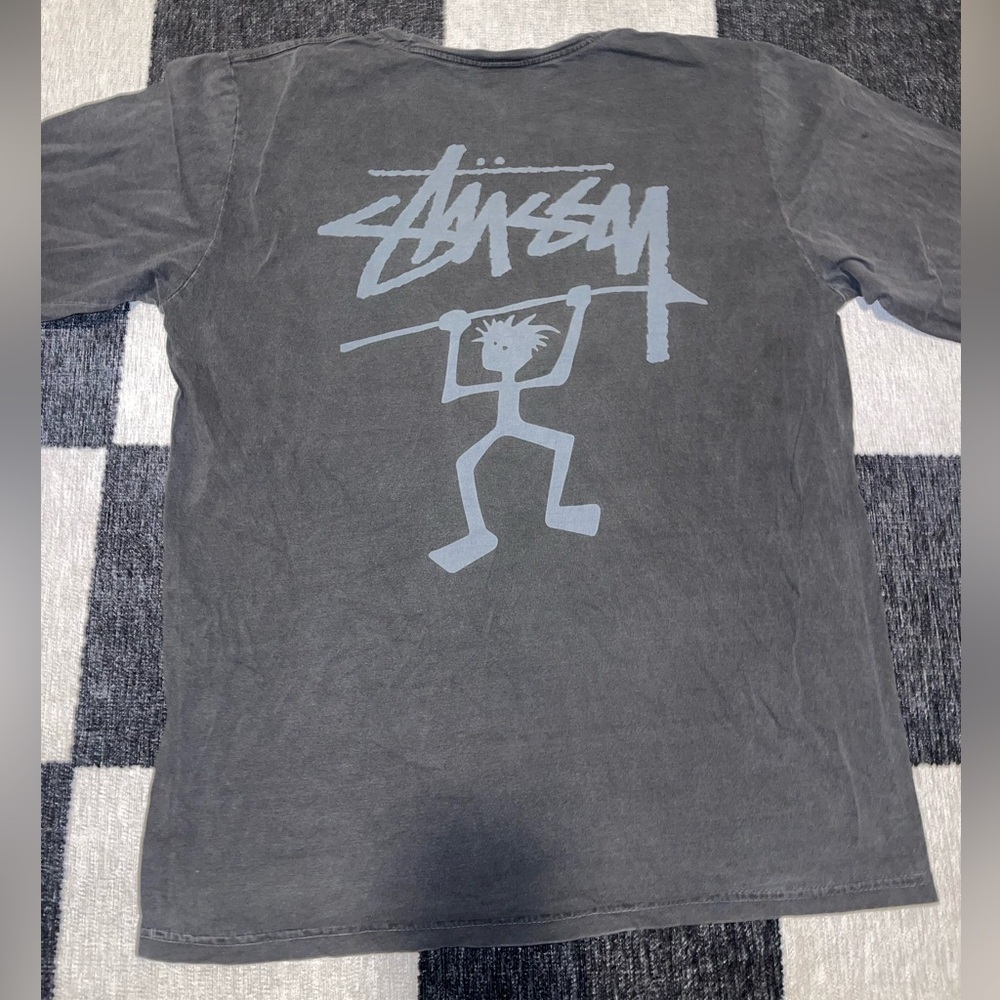 Long sleeved - grey Stussy tee